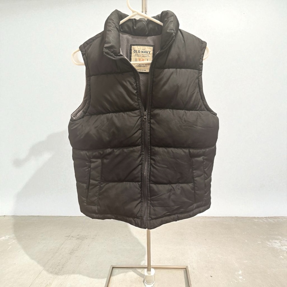Old Navy Charcoal Quilted Vest